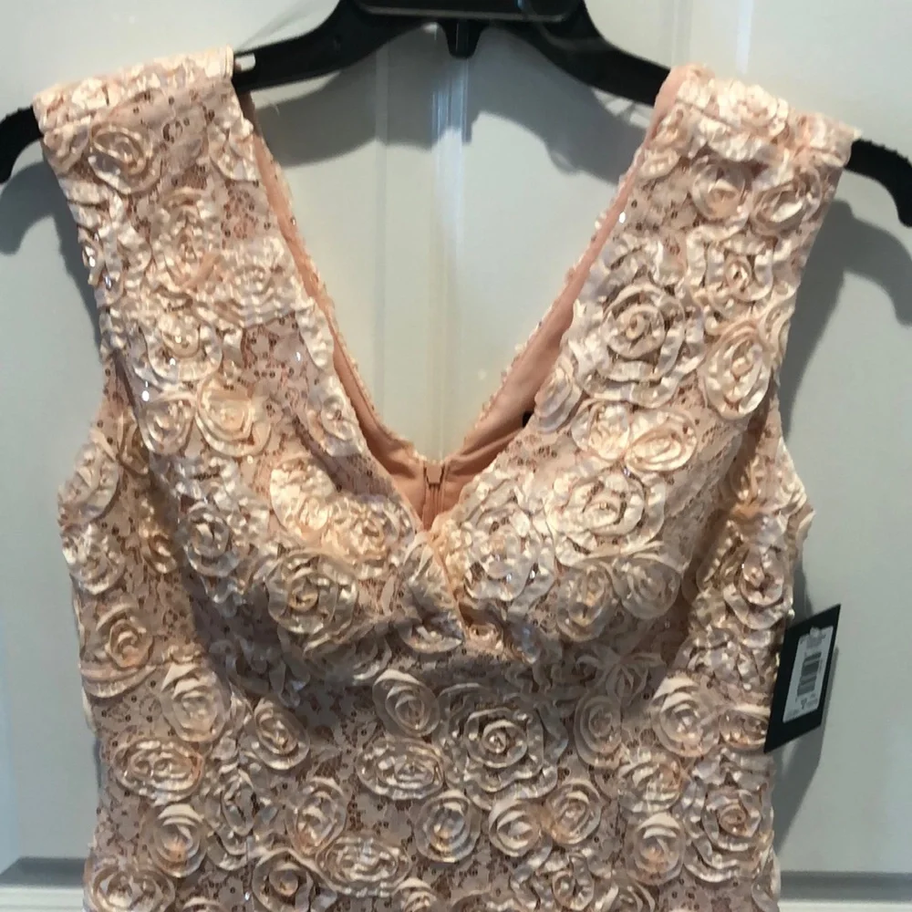 MARINA Cream Mini Dress - Picture 4 of 6